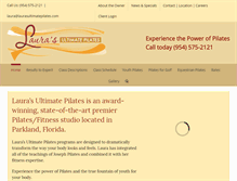 Tablet Screenshot of laurasultimatepilates.com